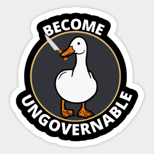 Become Ungovernable Sticker